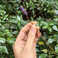 Natural Crystal Hexagonal Pointed Wand for Home Decor and Crafting