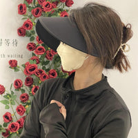 UV Protection Wide Brim Sun Visor for Women, Outdoor Empty Top Headband Sun Hat