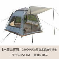 Automatic Hydraulic Pop-Up Hexagonal Camping Tent with Two Doors and Four Windows