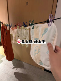 Portable Travel Clothesline with Clips and Buckles for Indoor Outdoor Use