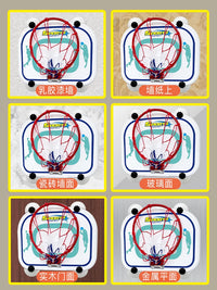 Punch-Free Indoor Basketball Hoop Wall-Mounted for Adults and Kids, Slam Dunk Capable Home Mini Basketball Rim