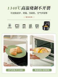 Luxury Ceramic Dinnerware Set with Gold Trim, Matcha Green Lotus Pattern, Gift Boxed