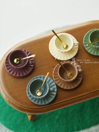 Miniature 1:12 Dollhouse Bread Coffee Cup Lamp Toy Model for Desktop Decor