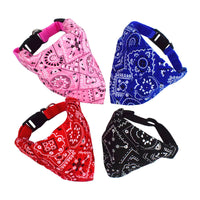 Adjustable Pet Bandana Scarf for Dogs and Cats, Printed Drool Bib