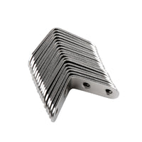 Stainless Steel 90-Degree L-Shaped Corner Brace for Furniture and Shelves