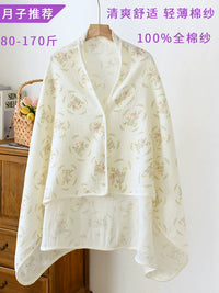 Maternity Nursing Shawl Cotton Gauze Postpartum Breastfeeding Cover-Up