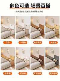 Solid Wood Wall-Mounted Bedside Table, Narrow Bed End Gap Cabinet, Tatami Gap Storage Cabinet