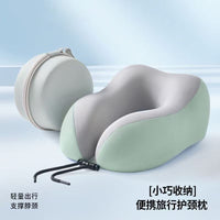 U-Shaped Travel Neck Pillow for Airplanes and Long Journeys, Portable Neck Support Pillow