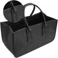 Felt Firewood Basket Log Carrier Bag for Fireplace Picnic Home Storage Organizer