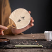 Ceramic Incense Burner Holder for Stick and Cone Incense, Zen Style Home Decor