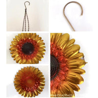 Outdoor Hanging Sunflower Bird Feeder for Garden Decoration