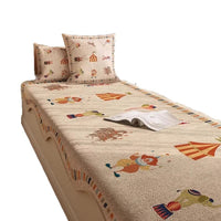 Cartoon Dog Pattern Bay Window Cushion Mat - Four Seasons Universal with Ruffled Edge