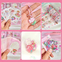 Cute Cartoon Notebook Gift Set for Girls, Creative Stationery Planner with Loose-Leaf Pages