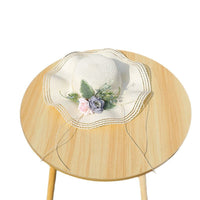 DIY Flower Summer Straw Hat Accessories Material Kit for Team Building Activities Simulation Dried Flower Sun Hat