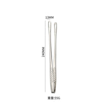 304 Stainless Steel BBQ Tongs for Grilling, Steak, and Kitchen Use - Heat Resistant