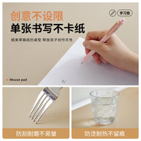 Large PU Leather Desk Pad with Stitched Edges, Non-Slip Mouse Pad for Office and Gaming