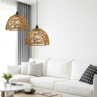 Handwoven Rattan Decorative Lampshade for Pendant Lights - European Style
