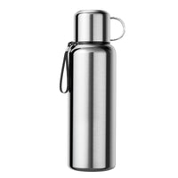German Quality Stainless Steel Vacuum Insulated Water Bottle with Tea Infuser and Handle for Outdoor Sports