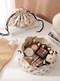Portable Large Capacity Cosmetic Travel Bag for Women, Skincare and Toiletries Organizer