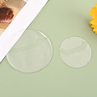 Clear PVC Round Badge Protector Sleeves for Anime Merch 58mm 75mm