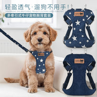 Dog Vest Harness and Leash Set for Small to Medium Dogs - Teddy, Bichon, Multifunctional Pet Harness