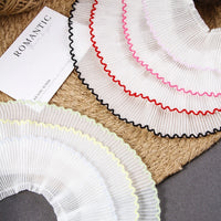 Pleated Chiffon Ruffle Trim Ribbon for Crafts, Doll Clothes, Pet Accessories, Hair Bows