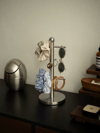 Shy Pear Stainless Steel Jewelry Organizer Stand for Necklaces and Hair Ties