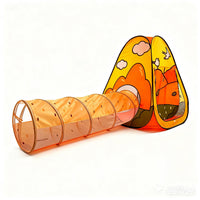 Kids' Foldable Play Tent with Forest Theme, Portable Indoor/Outdoor Game House