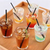 Miniature Summer Fruit Tea Drink Model for OB11 Dollhouse Accessories