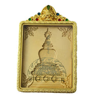 Tibetan Gahu Box Thangka Pendant - Double-Sided Portable Buddha Amulet