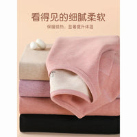 Girls' Thermal Underwear Set for Teens, De Velvet Lined Thickened Autumn/Winter