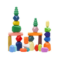 Stacking Stones Balancing Game for Kids, Educational Building Blocks, Concentration Training Toy