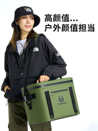 Portable Insulated Cooler Bag for Camping, Car, and Food Delivery - 15L Capacity