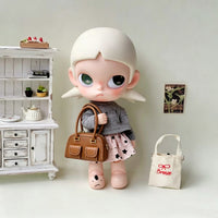 Doll Fashion Mini Double Pocket Bag for OB11 Dolls, Exquisite Doll Accessories Photography Prop