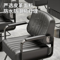 Hair Salon Styling Chair with Swivel, Lift, and Stainless Steel Armrests