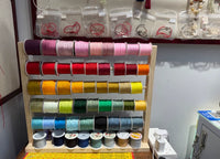 Multi-Layer Tape and Thread Organizer Rack for Craft Display and Storage