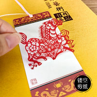 Chinese Zodiac Peking Opera Mask Paper-cut Bookmark Set - Traditional Cultural Gift