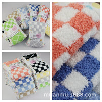 Japanese Muanmur Soft Checkerboard Toilet Seat Cover O/U/Square Universal Thickened Warm