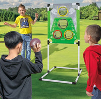 Kids Football Toss Game Set with Sandbags - Outdoor Sports Practice Toy