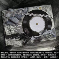 DIY Vinyl Record Ita Bag Decoration Kit with Accessories and Background Props