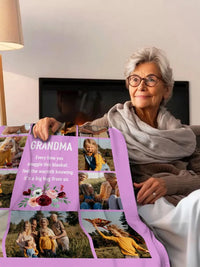 Personalized Photo Collage Flannel Blanket for Mother's Day, Birthdays, Christmas