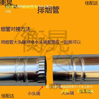 Thickened Galvanized Steel Chimney Flue Pipe for Stoves and Boilers