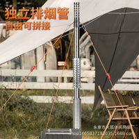 Portable Outdoor Wood Burning Stove for Camping Tent Heating and Cooking