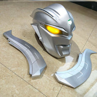 Touch-Activated Light-Up Ultraman Helmet for Cosplay - Adult and Kids Sizes