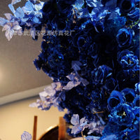 Artificial Klein Blue Peony Rose Iris Swallow Flower for Wedding Aisle Decor