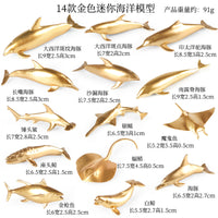 Miniature Ocean Animal Figurines Set - Educational Wildlife Models for Kids