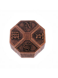 Luban Lock Brain Teaser Puzzle Toy for Kids and Adults, 10-Level Difficulty Kongming Lock