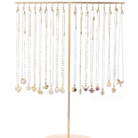 Minimalist Iron Art Necklace Display Stand Jewelry Organizer for Home and Retail