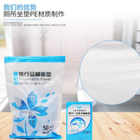 Disposable Toilet Seat Covers for Travel, Hotel, Hospital, and Maternity Use - Thickened Waterproof Pads