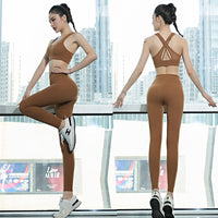 Women's High-Waisted Yoga Pants, Naked Feeling, Quick Dry, Workout Leggings for Gym, Running, and Yoga
